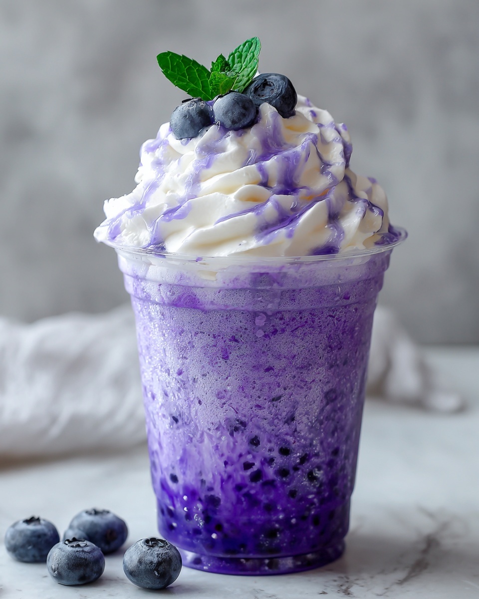 Pineapple Blueberry Frappuccino Recipe - Recipe Image