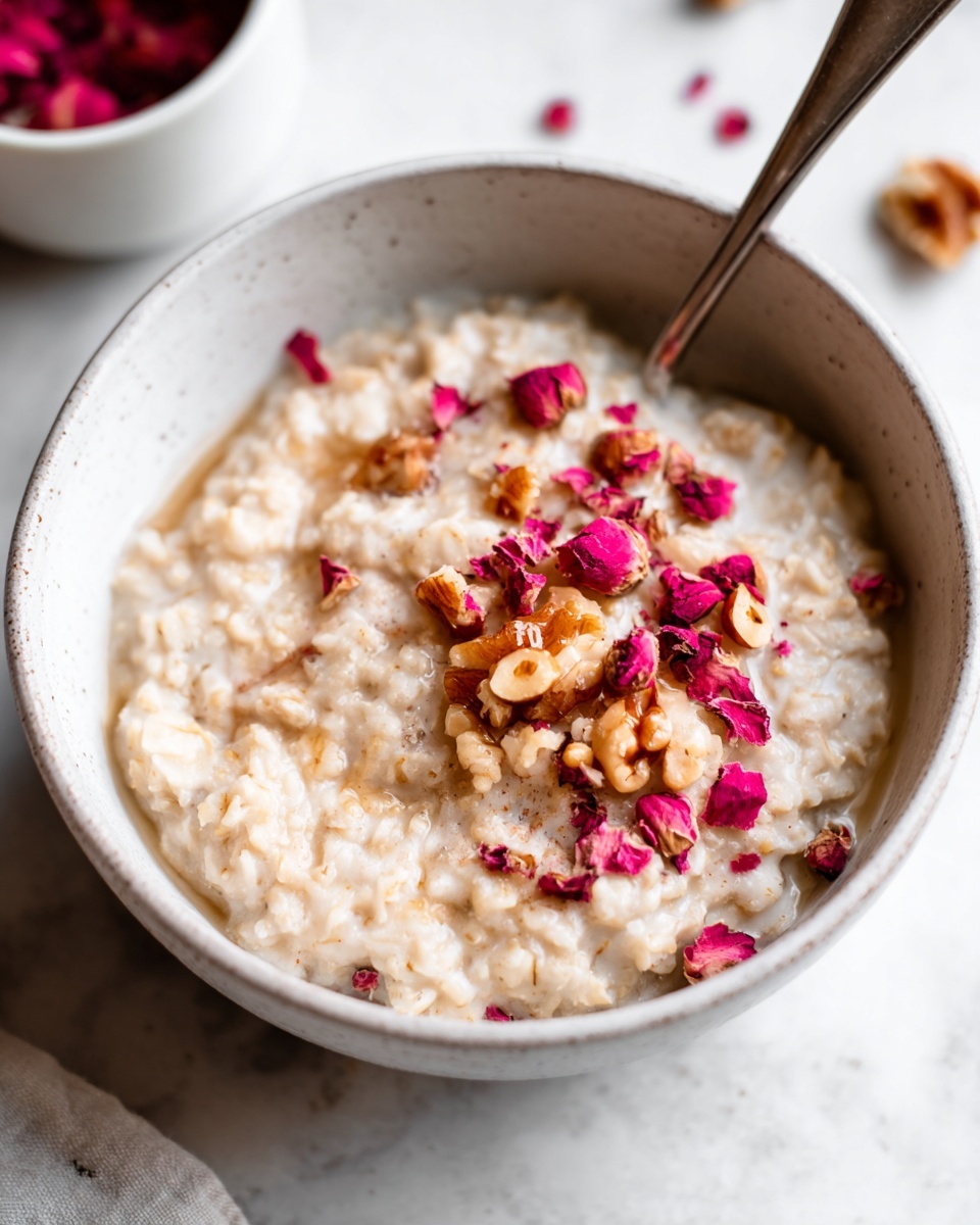 Creamy Rhubarb Overnight Oats Recipe - Recipe Image