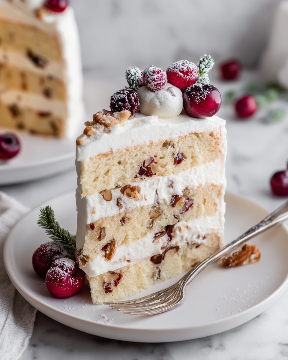 Snowy Bavarian Bliss Cake Recipe - Recipe Image
