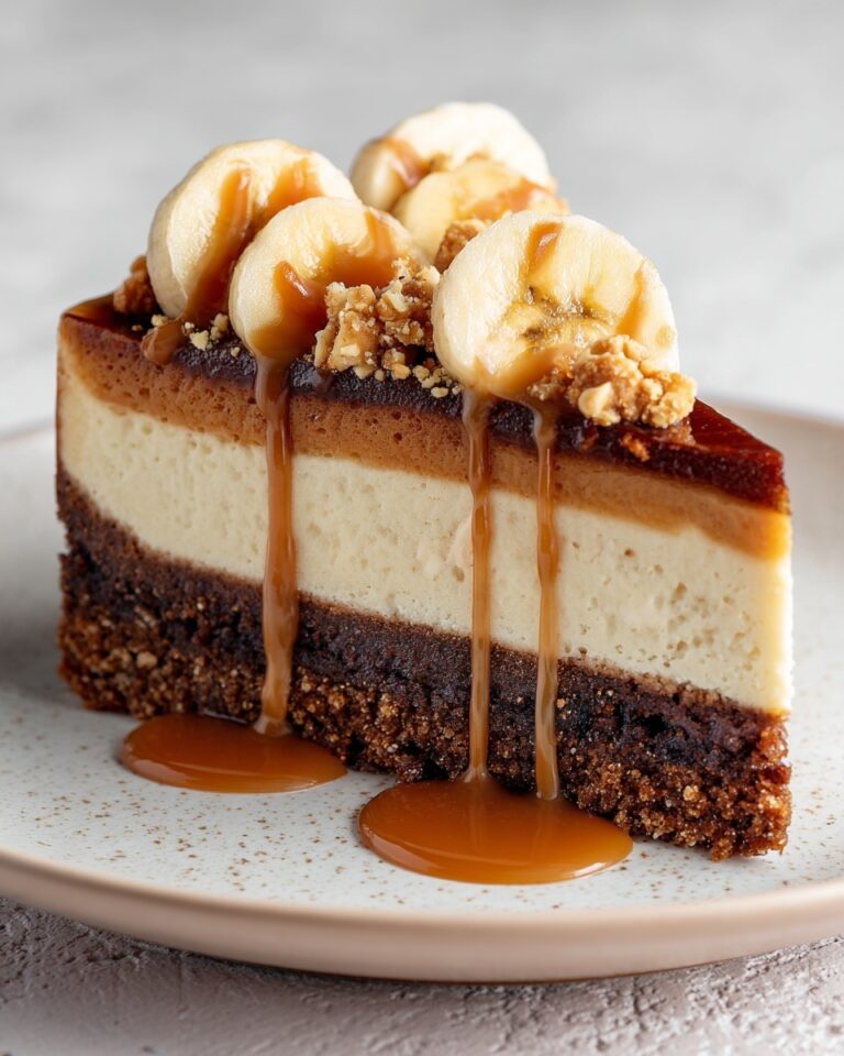 Banana Caramel Peanut Butter Cheesecake Recipe