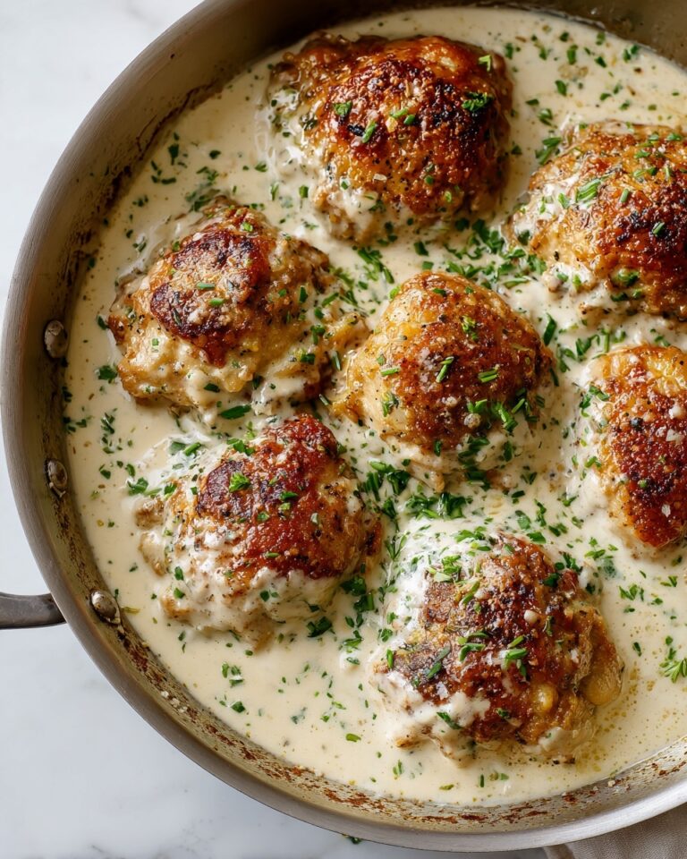 Creamy Oven-Baked Chicken Thighs Recipe
