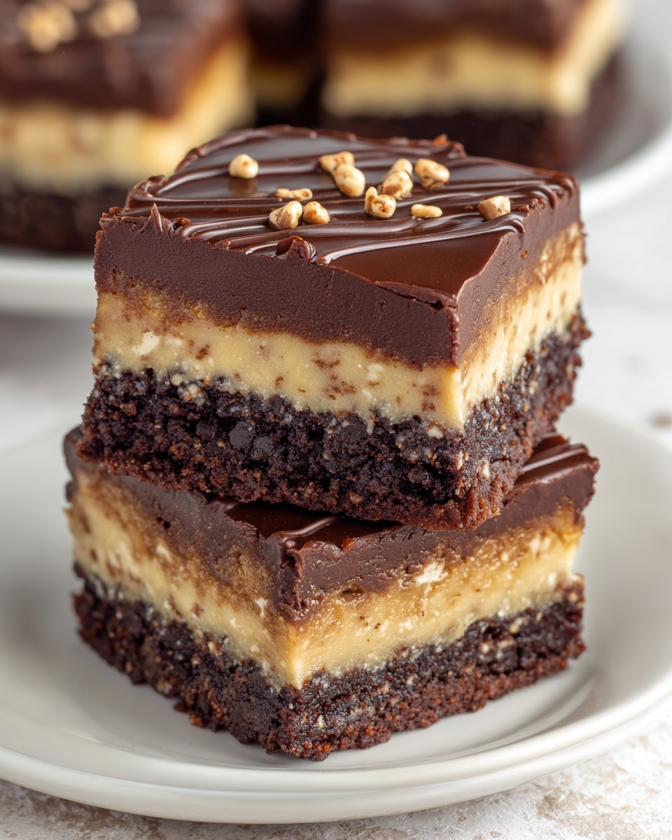 Peanut Butter Stuffed Brownies Recipe - Recipe Image