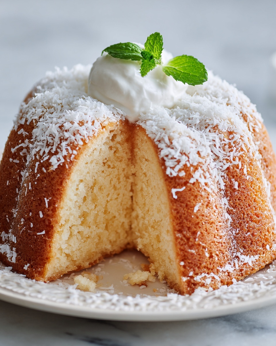 Coconut Cream Cheese Pound Cake Recipe - Recipe Image