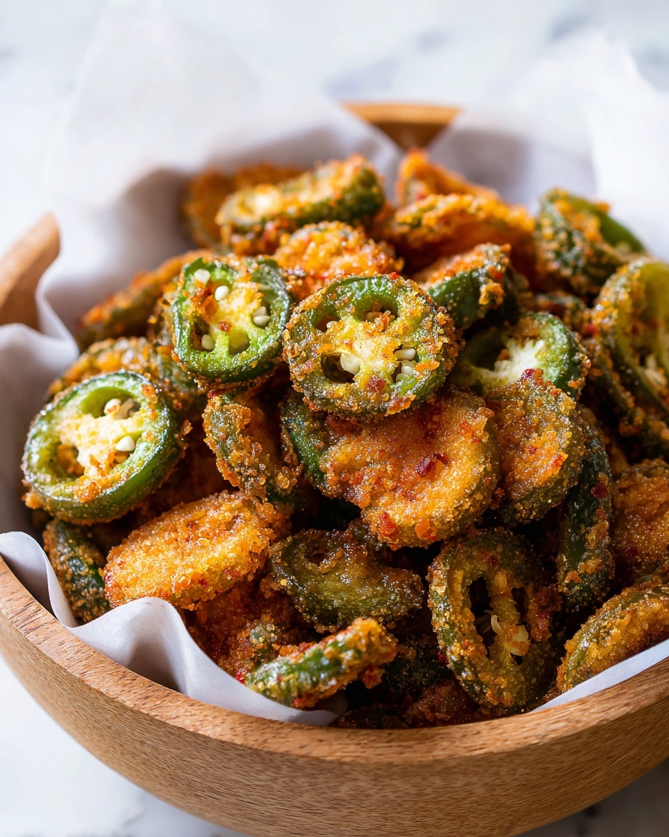 Crispy Fried Jalapeño Bottle Caps Recipe - Recipe Image