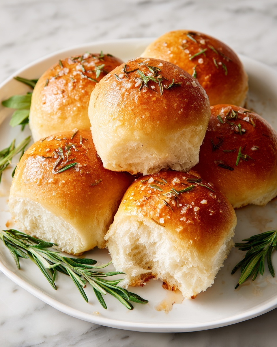 Grandma’s Rosemary Dinner Rolls Recipe - Recipe Image