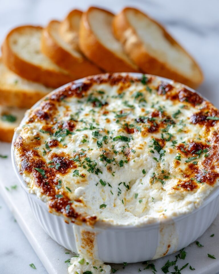 Baked Garlic Bread Dip Recipe