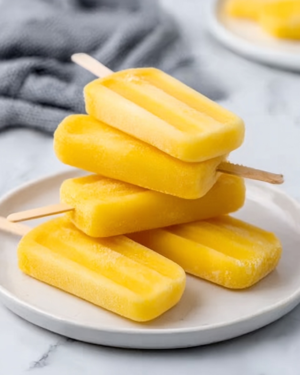 Frozen Mango Yogurt Pops Recipe - Recipe Image