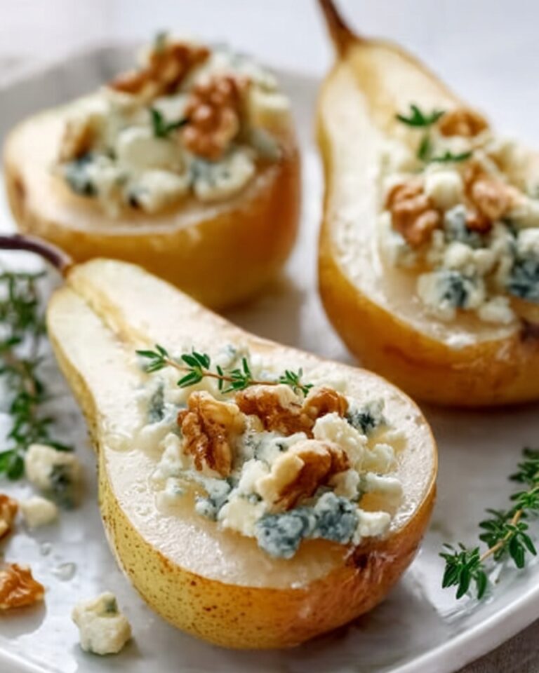 Elegant Blue Cheese Stuffed Pears Recipe