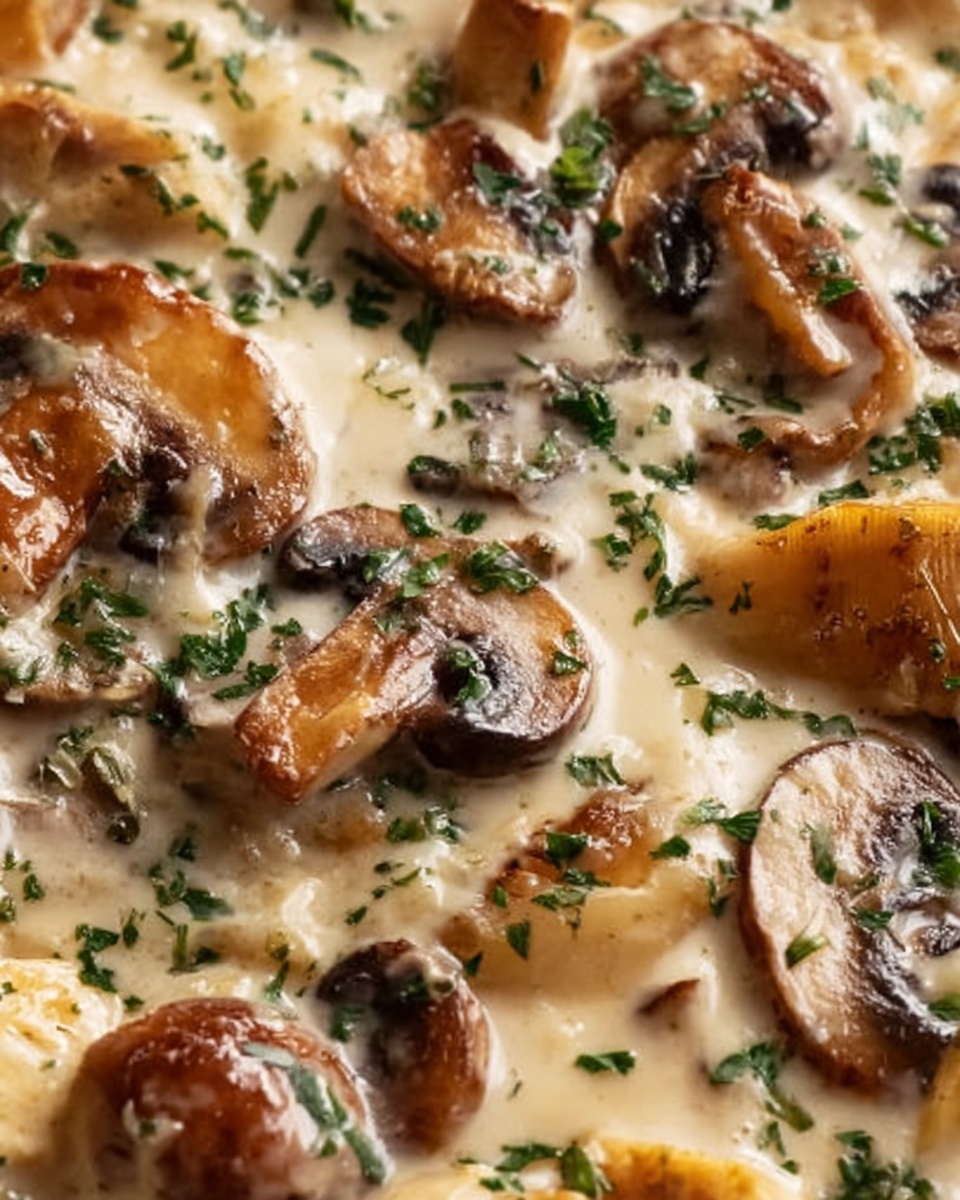 Creamy Chicken and Mushroom Bake Recipe - Recipe Image