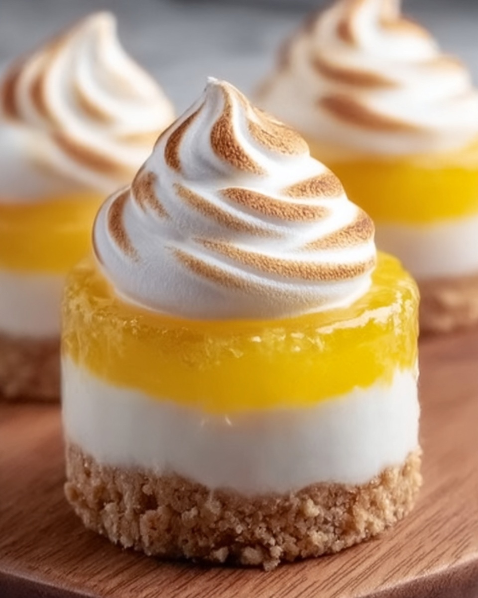 Mini Lemon Meringue Cheesecakes Recipe - Recipe Image