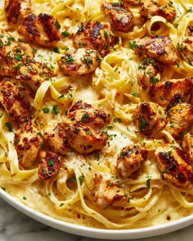 Chicken Bites with Creamy Parmesan Pasta Recipe