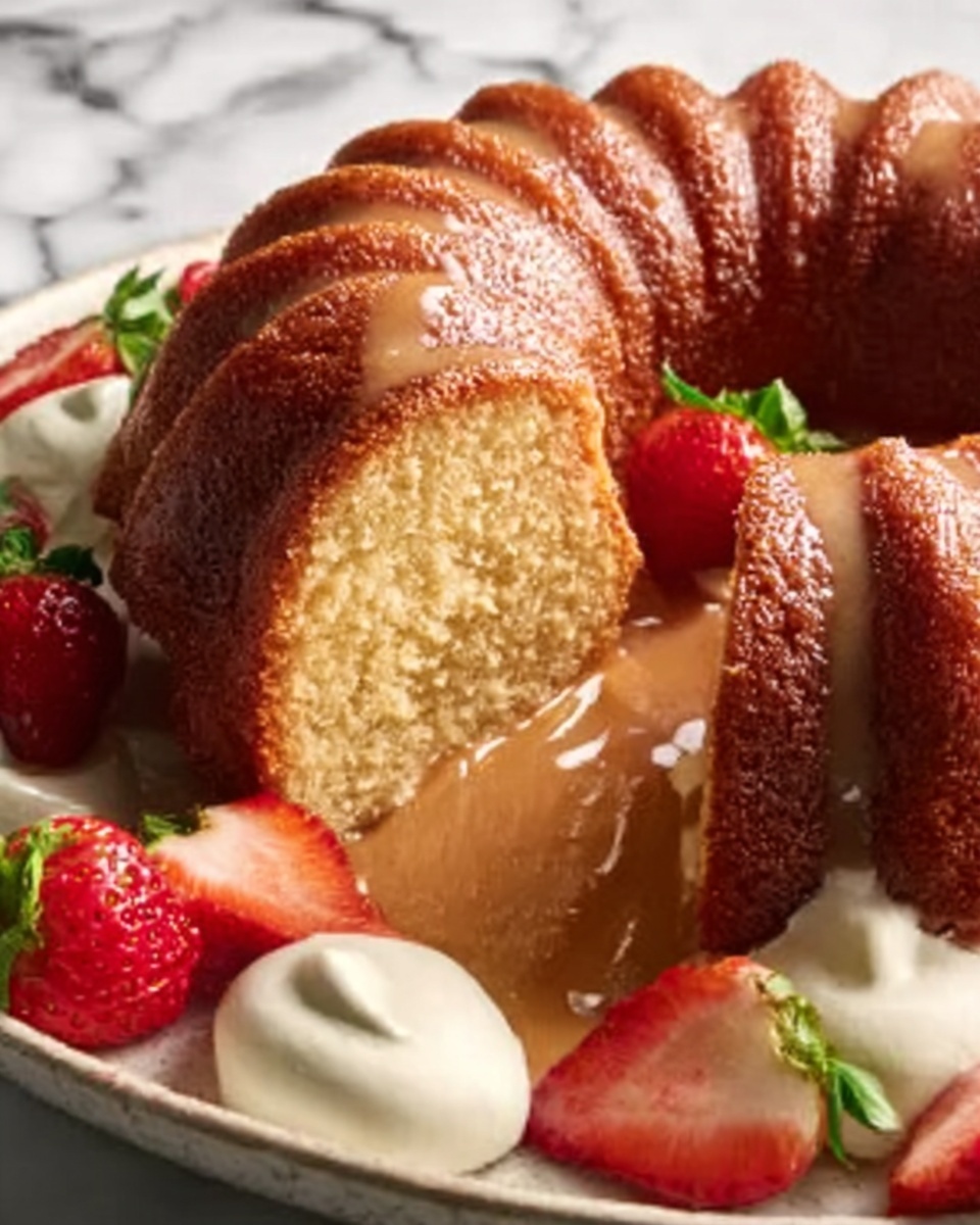 Salted Caramel Kentucky Butter Cake Recipe - Recipe Image