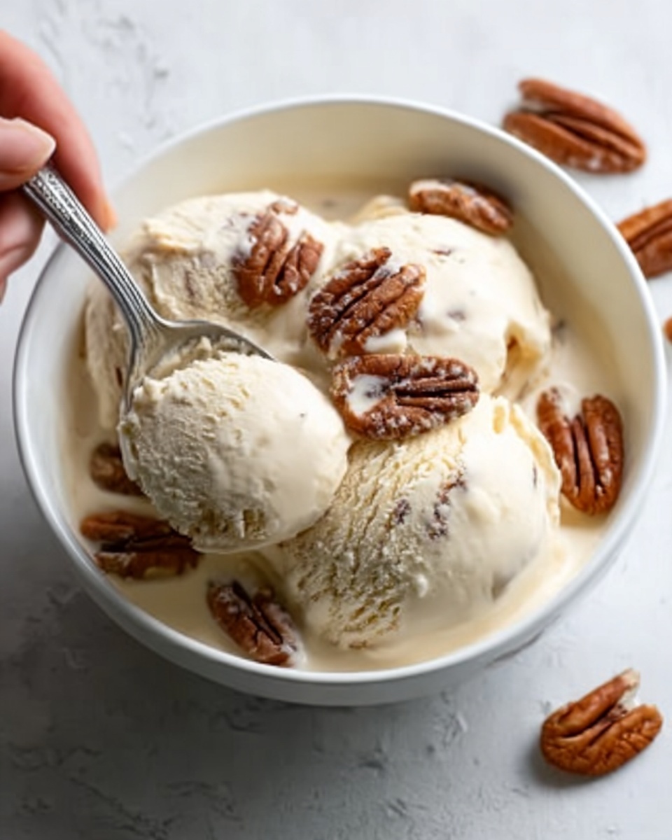 Homemade Butter Pecan Ice Cream Recipe - Recipe Image
