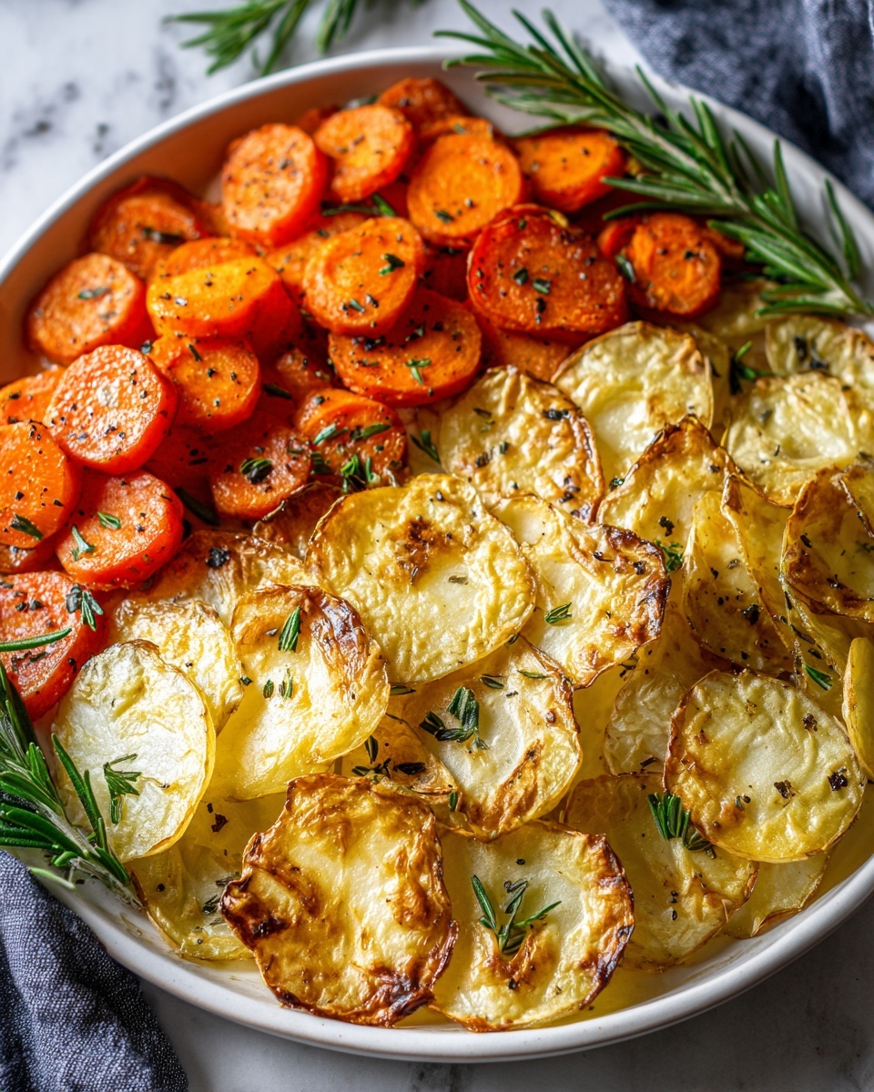 Garlic Herb Roasted Potatoes, Carrots, and Zucchini Recipe - Recipe Image