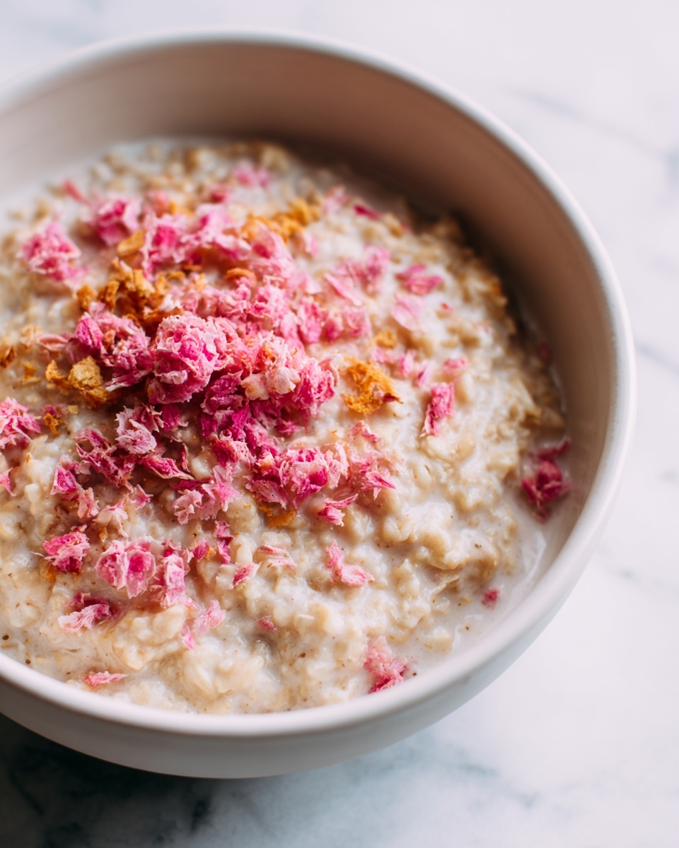 Creamy Rhubarb Overnight Oats Recipe - Recipe Image