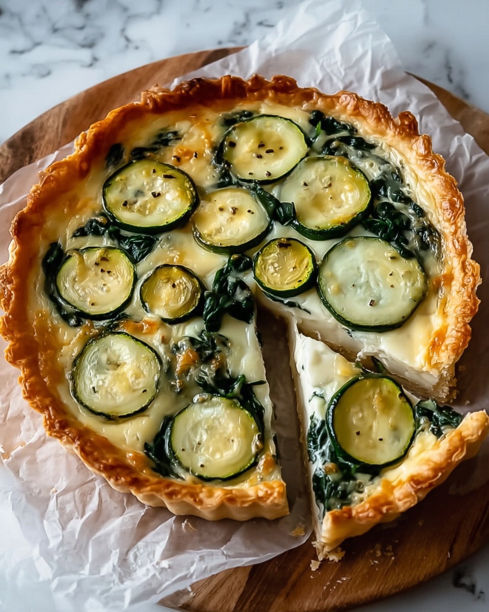 Zucchini and Spinach Pie Recipe - Recipe Image