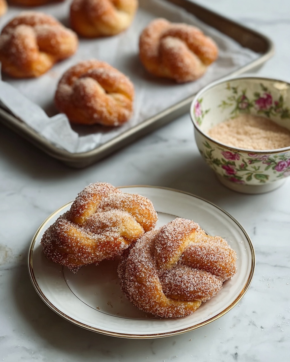 Cinnamon Sugar Twist Doughnuts Recipe - Recipe Image