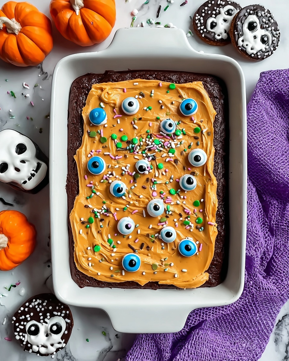 Halloween Cinnamon Rolls with Orange Cream Cheese Frosting and Festive Decorations Recipe - Recipe Image