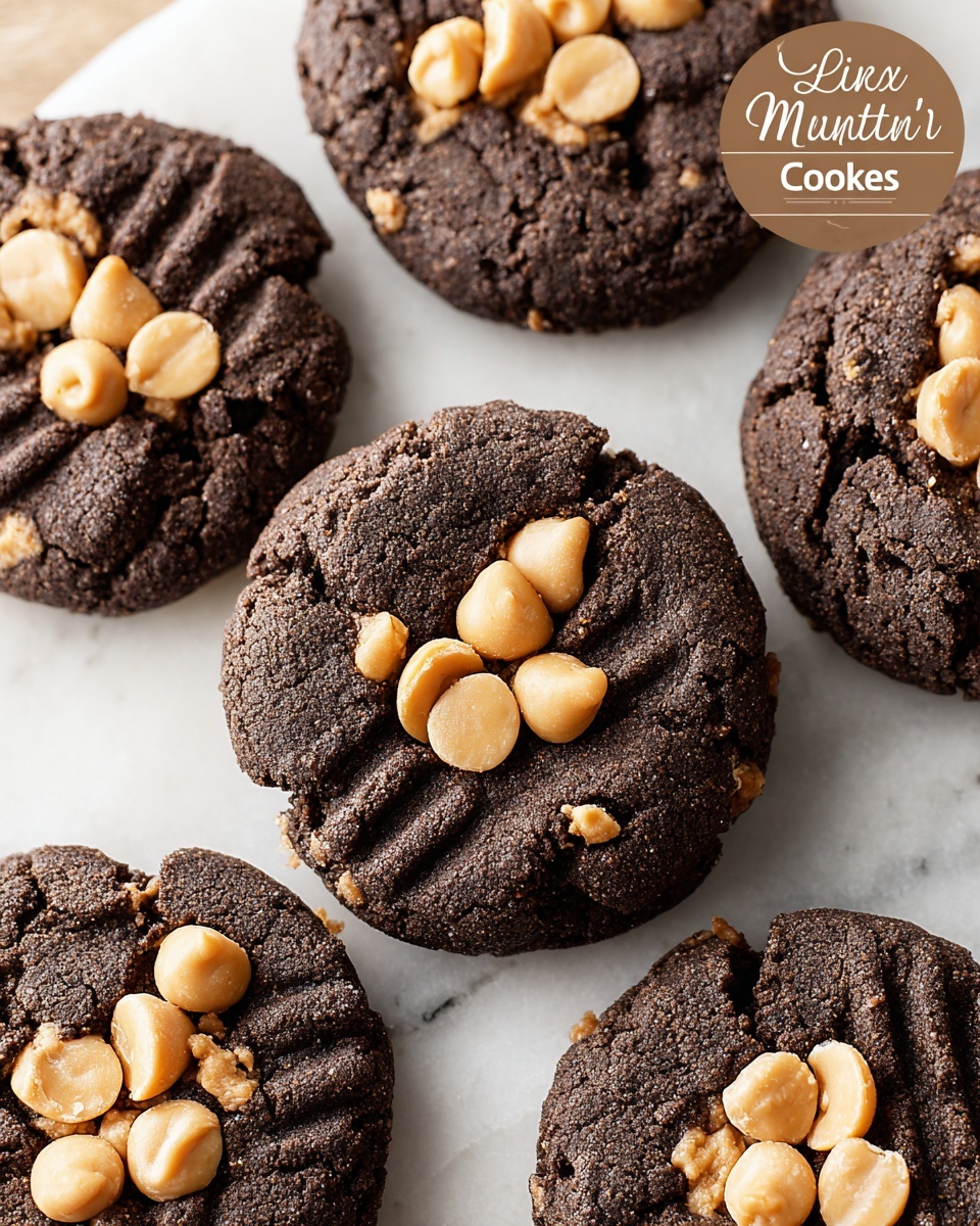 Chocolate Peanut Butter Cake Mix Cookies Recipe - Recipe Image