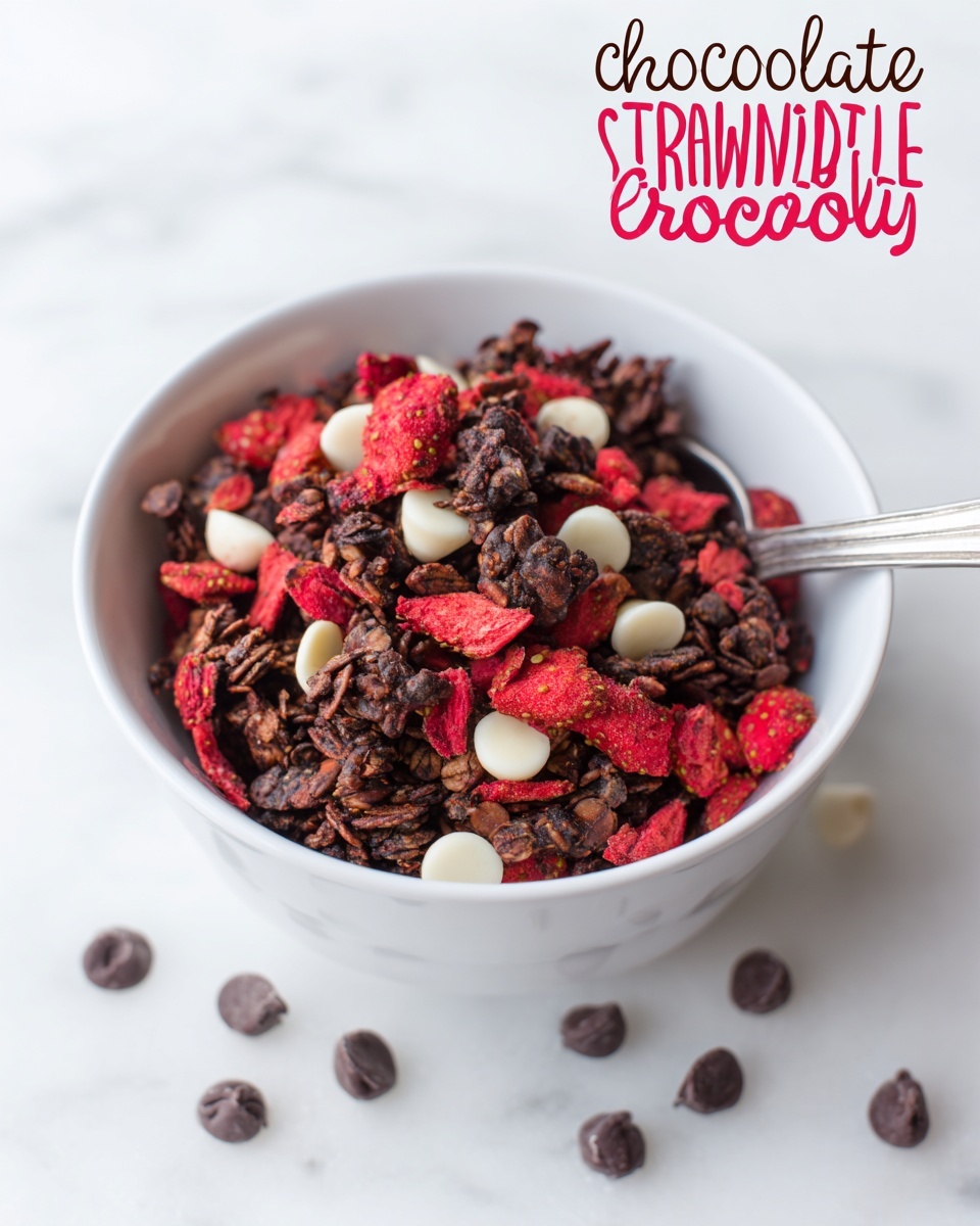 Chocolate Covered Strawberry Granola Recipe - Recipe Image
