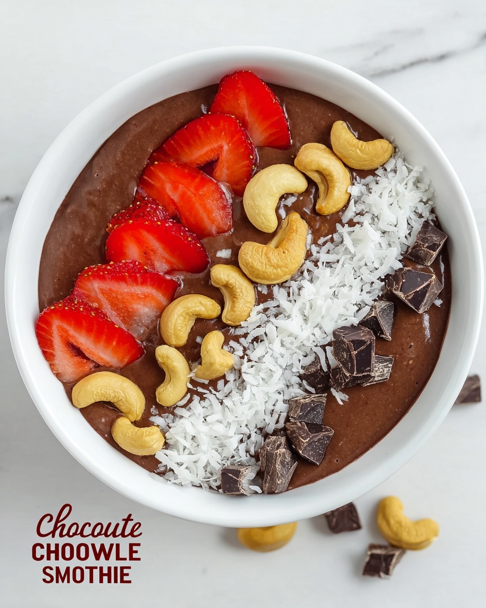 Chocolate Cashew Smoothie Bowl Recipe - Recipe Image