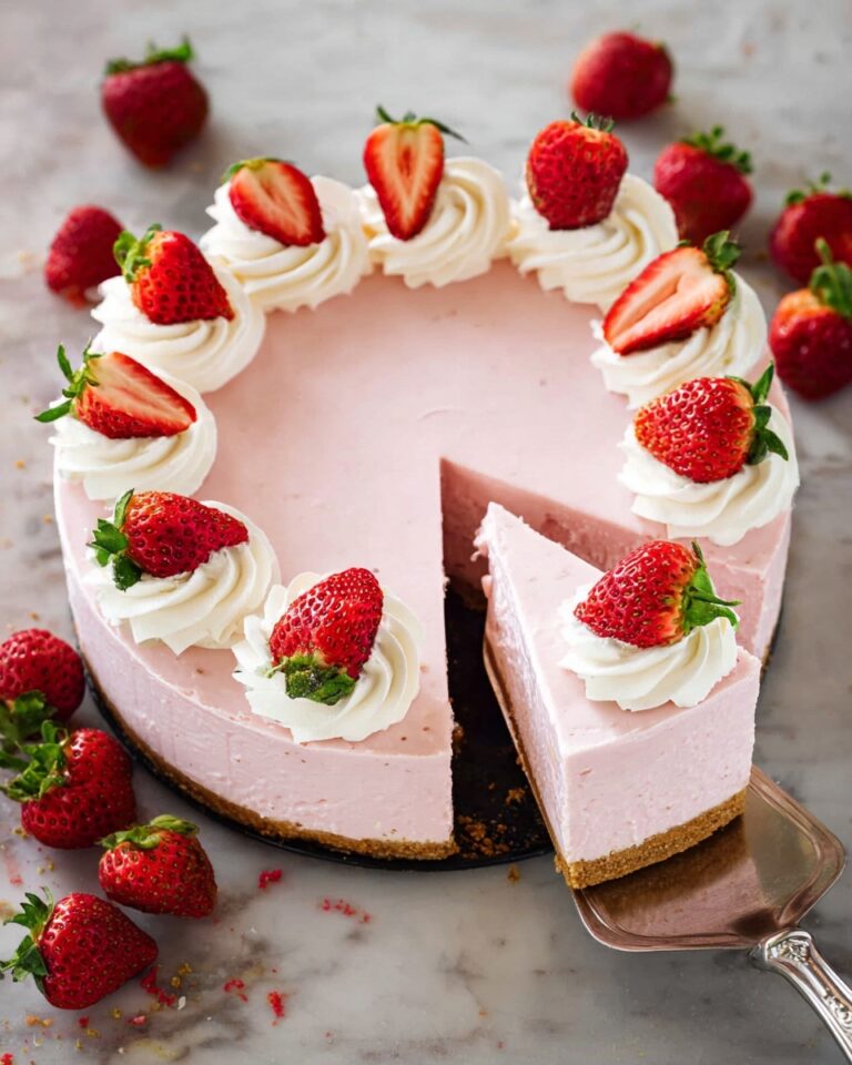 No-Bake Strawberry Cheesecake Recipe