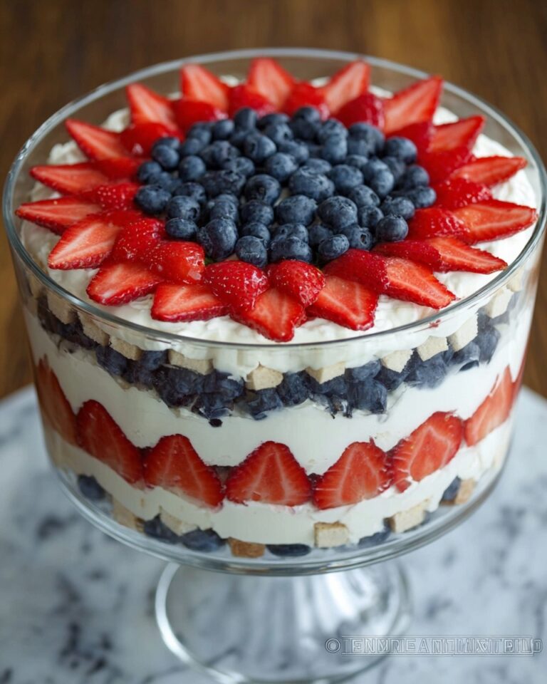 No-Bake Strawberry Blueberry Trifle Recipe