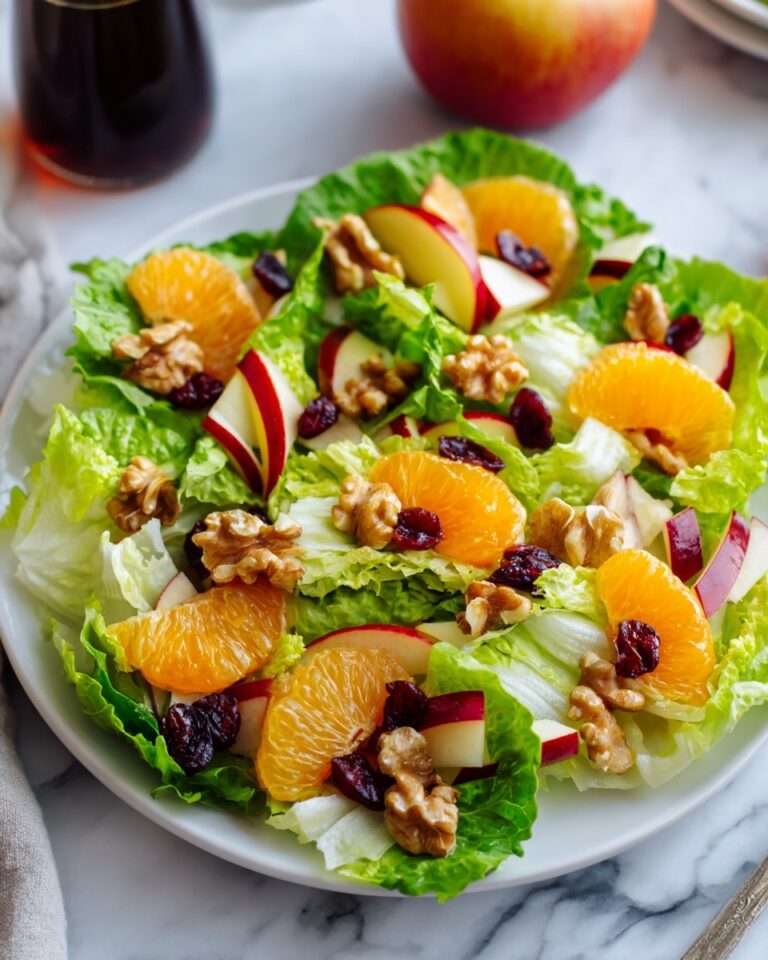 Mandarin Apple Salad with Walnuts, Cranberries, and Feta Recipe