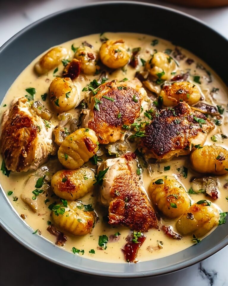 Creamy Asiago Chicken and Gnocchi Recipe
