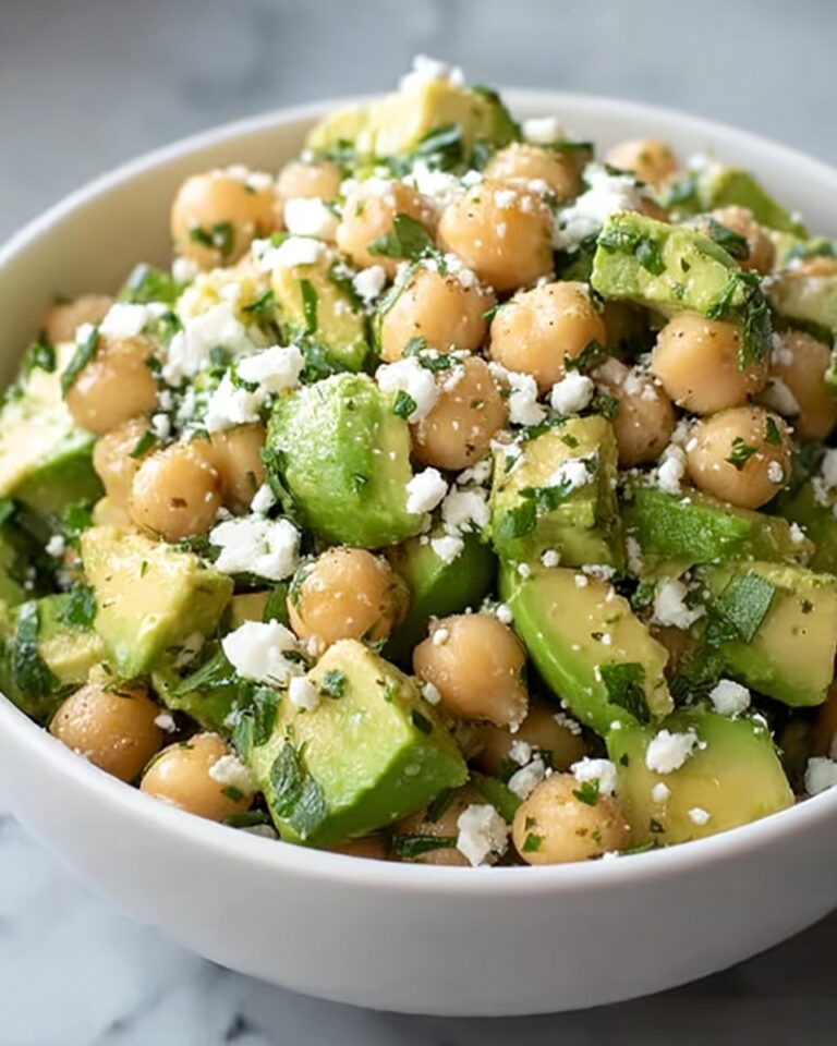 Easy Chickpea Feta Avocado Salad Recipe