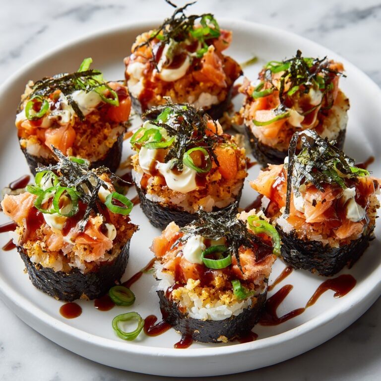 Easy Baked Salmon Sushi Cups Recipe