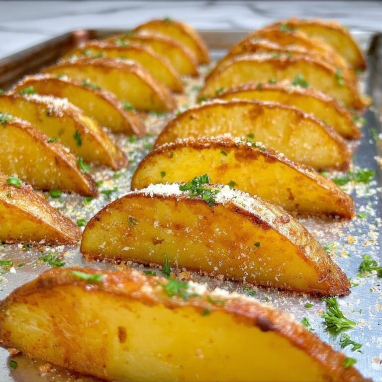 Parmesan Rosemary Baked Potato Wedges Recipe