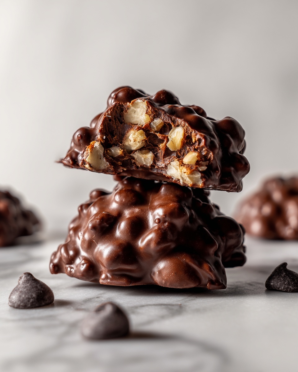 No-Bake Peanut Butter Chocolate Cookies Recipe - Recipe Image