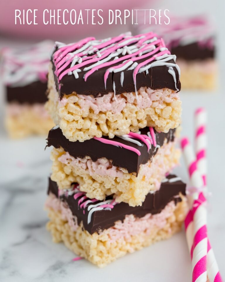 Chocolate Dipped Rice Krispie Treat Pops with Colorful Sprinkles Recipe