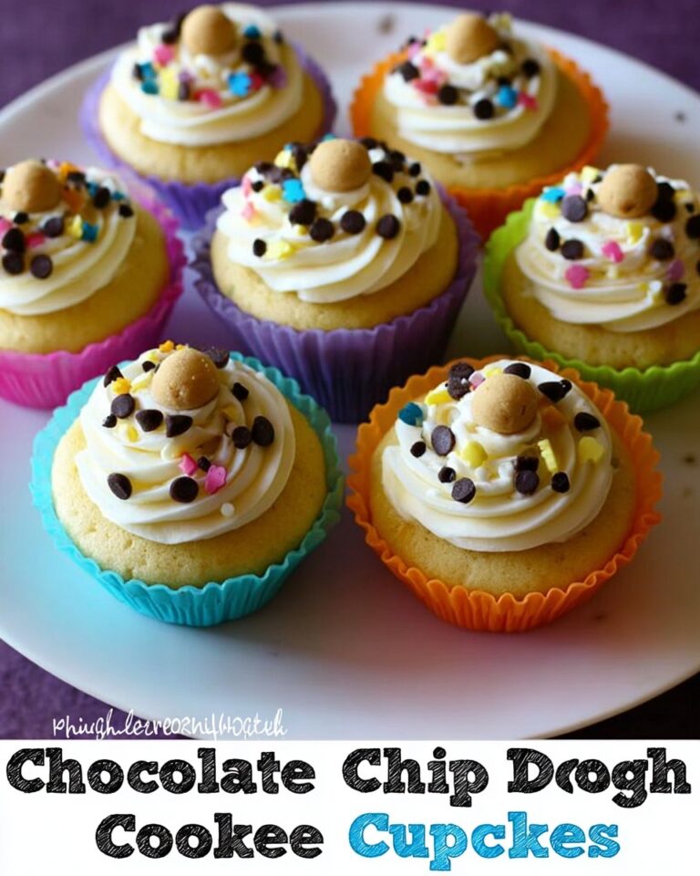 Chocolate Chip Cookie Dough Cupcakes Recipe