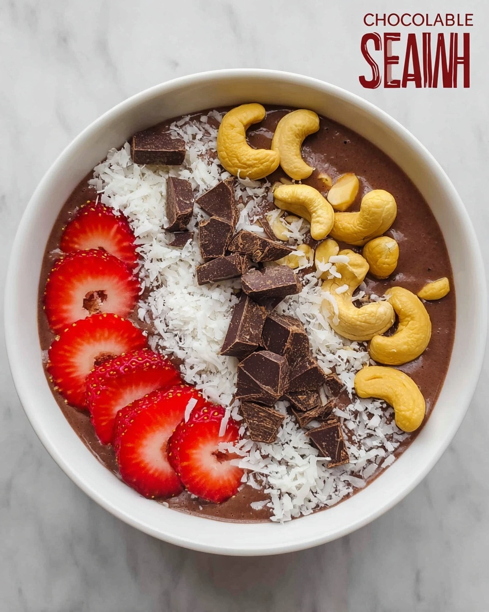 Chocolate Cashew Smoothie Bowl Recipe - Recipe Image