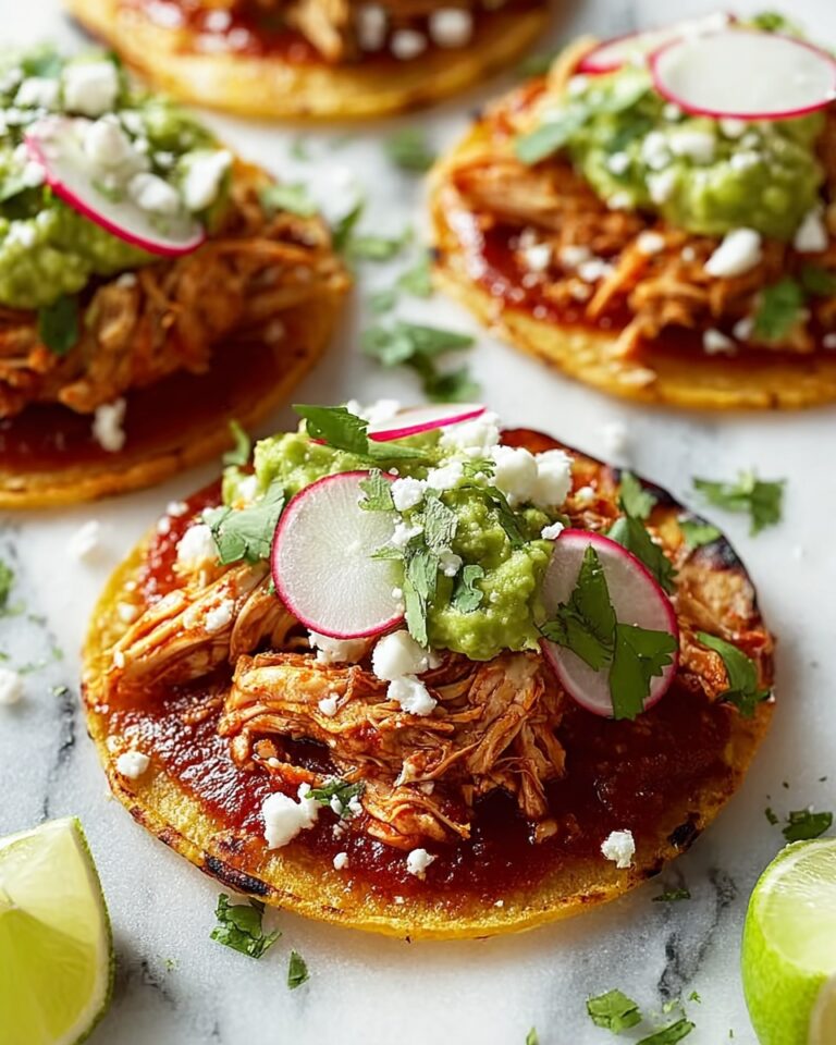Simple Chicken Tinga Tostadas Recipe
