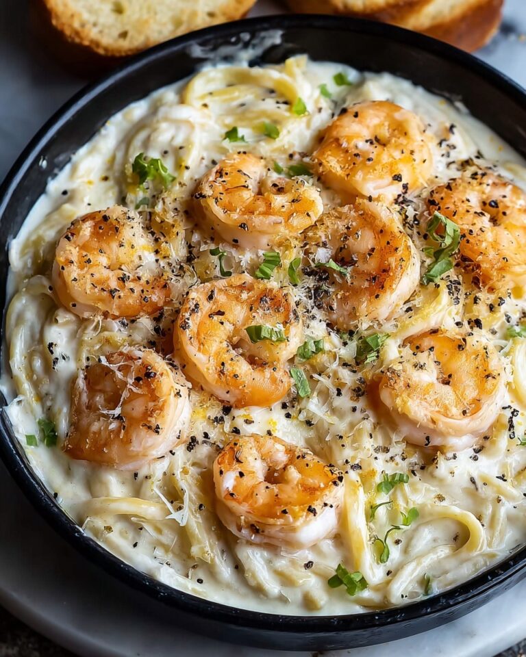 Luxurious Salmon and Shrimp Alfredo Pasta Recipe