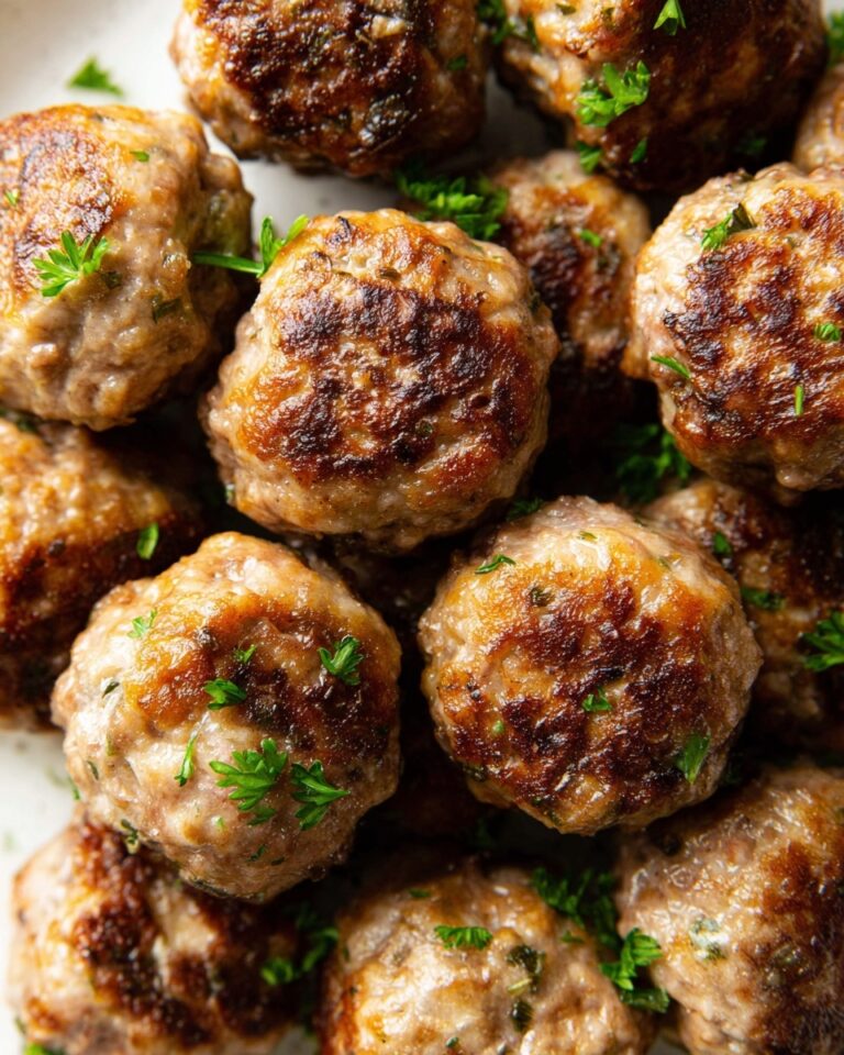 Easy Baked Meatballs with Parmesan and Herbs Recipe