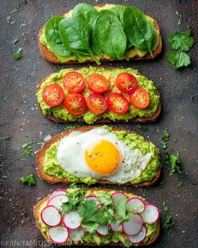Open Faced Avocado Spread Sandwiches Recipe