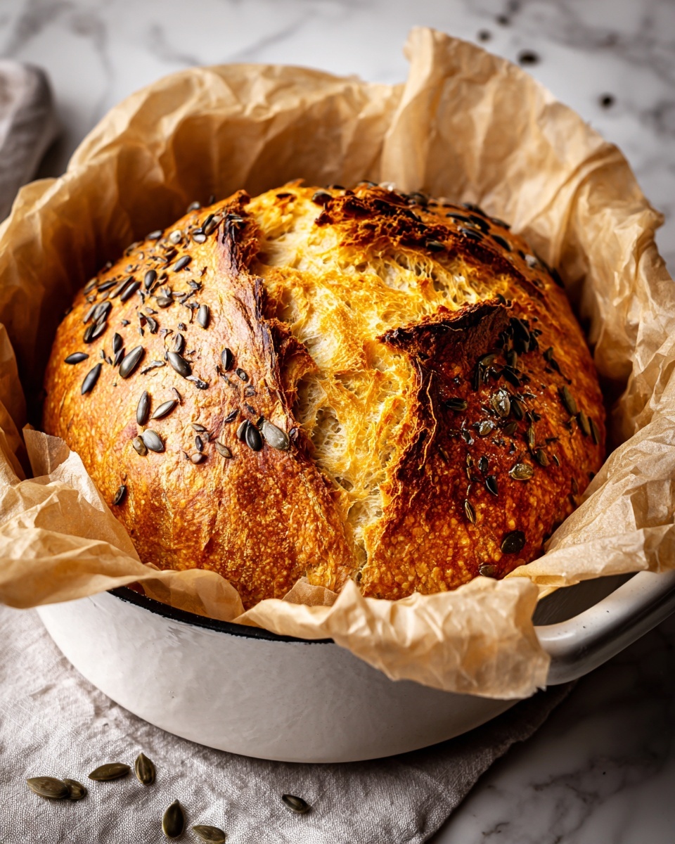 Easy Dutch Oven Bread Recipe with Seeds Recipe - Recipe Image