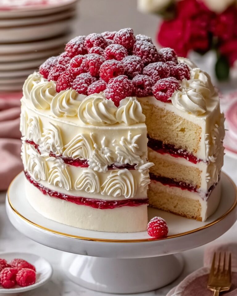 Heavenly White Chocolate Raspberry Dream Cake Recipe