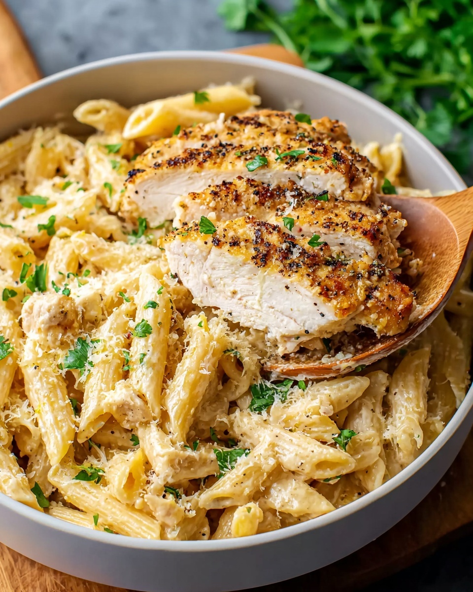 Irresistibly Creamy Chicken Kiev Pasta Recipe - Recipe Image