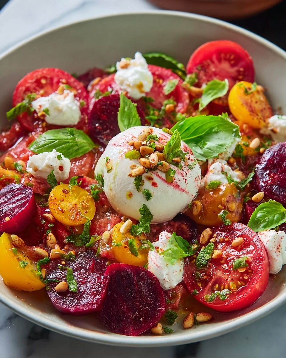 Refreshing Roasted Beet and Burrata Salad Recipe - Recipe Image