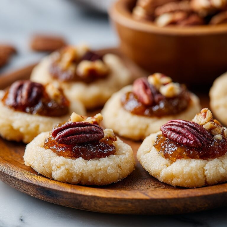 Pecan Pie Thumbprint Cookies Recipe
