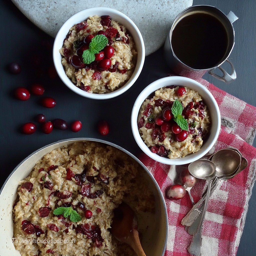 Cranberry Date Oatmeal Recipe - Recipe Image