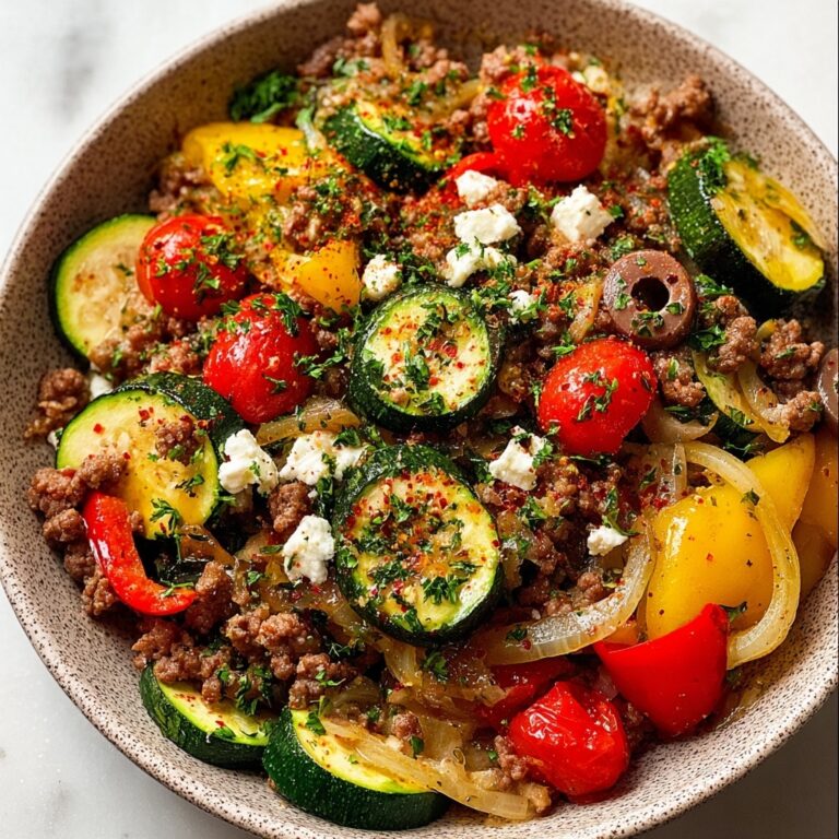 Mediterranean Ground Beef Stir Fry Recipe