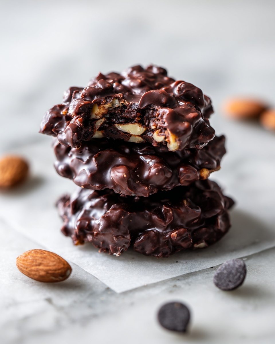 No-Bake Peanut Butter Chocolate Cookies Recipe - Recipe Image