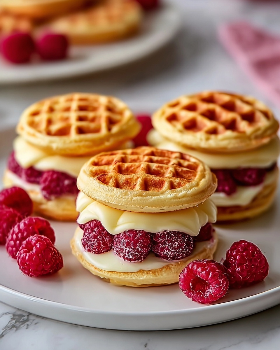 Lemon Curd & Raspberry Mini Ice Cream Sandwiches Recipe - Recipe Image