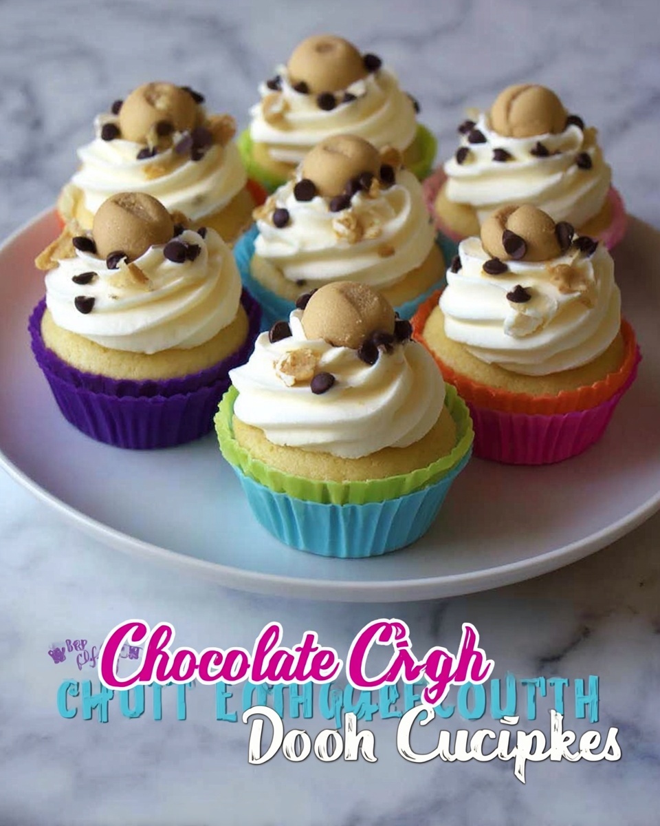 Chocolate Chip Cookie Dough Cupcakes Recipe - Recipe Image